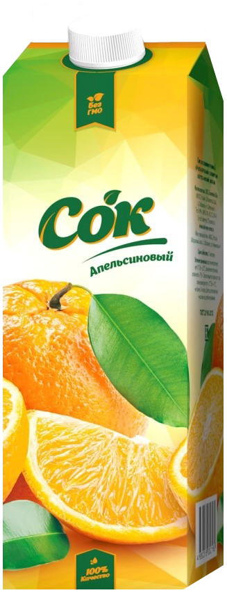 Сок восстановленный «Апельсиновый» с мякотью